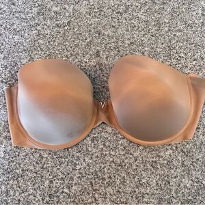 VS Cream Strapless Padded Bra - Size 38DD